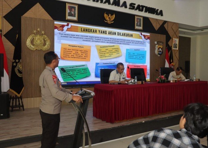 Jajaran Polresta Tangerang Gelar Latpraops Operasi Pekat Maung 2025