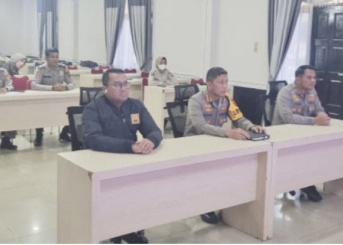 Kapolrestabes Medan Hadiri Zoom Meeting lndeks Pembangunan Kesehatan Polri