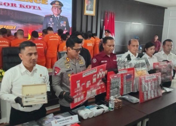Polresta Bogor Kota Ungkap Modus Licik Jaringan Narkoba di Bogor: Sembunyikan Produksi di Gudang Beras 