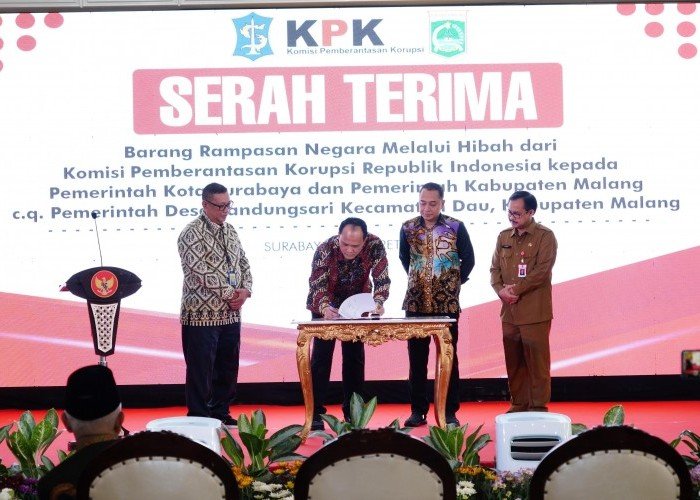 KPK Hibahkan 10 Tanah dan Bangunan kepada Pemkot Surabaya dan Pemkab Malang Senilai Rp15,6 Miliar