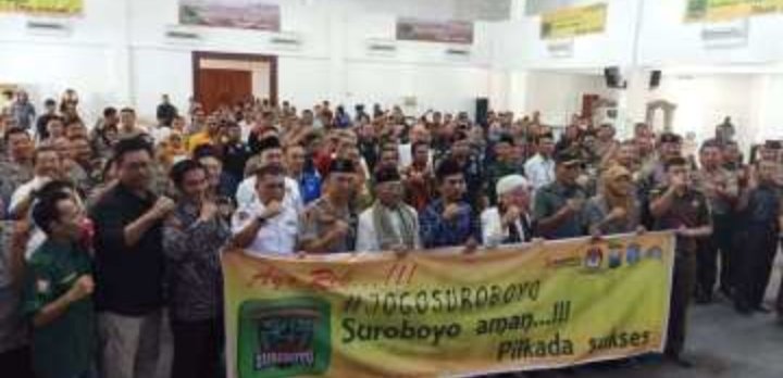 Deklarasi Damai Tiga Pilar Siap Kawal Pilwali Kota Surabaya