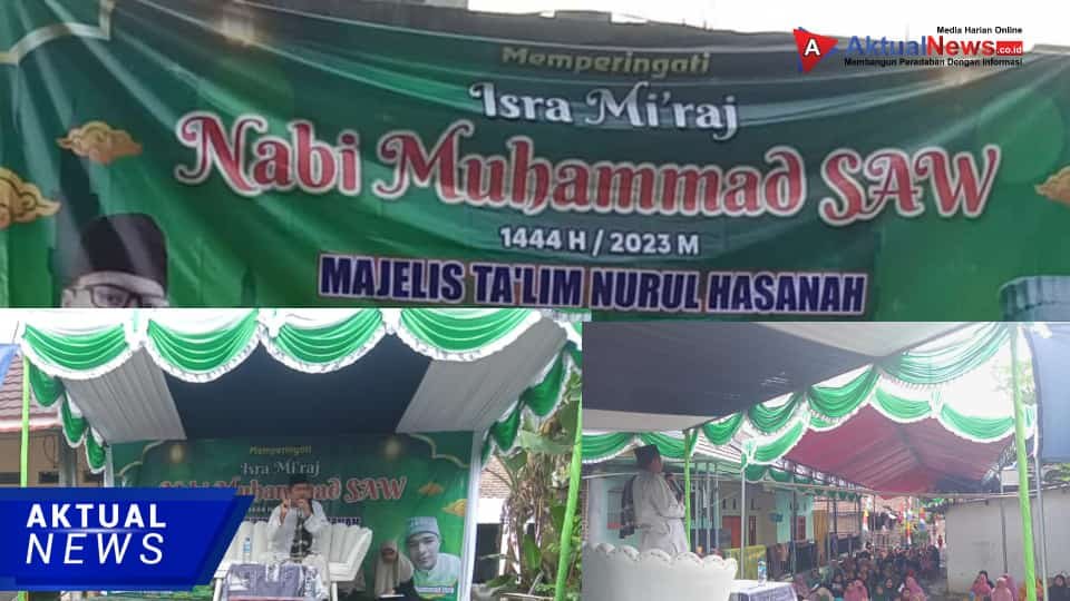 Warga Kampung Pasir Nangka Jayanti Adakan Acara Peringatan Isra Mi’raj Nabi Muhammad SAW 1444H/2023